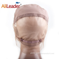 Light Brown Lace Wig Cap Transparent 360 Lace Wig Cap For Wig Making Factory